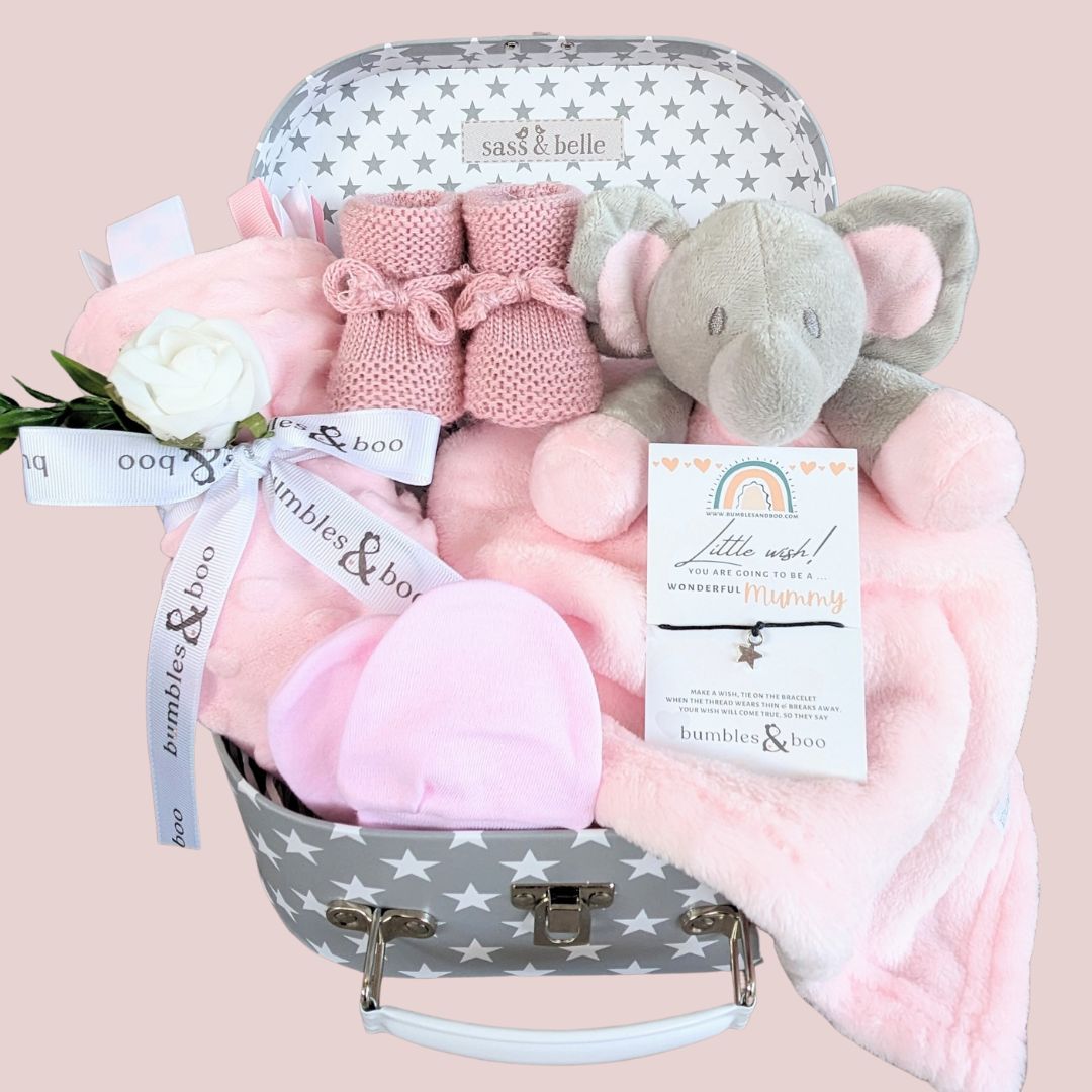 Polka Dot Precious Baby Girl Gift Basket