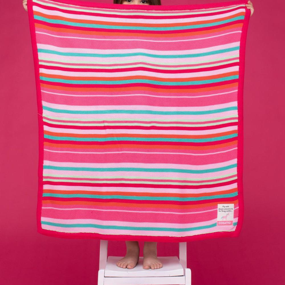 Pink Stripes Blanket Baby Girl Blankets Bumbles Boo