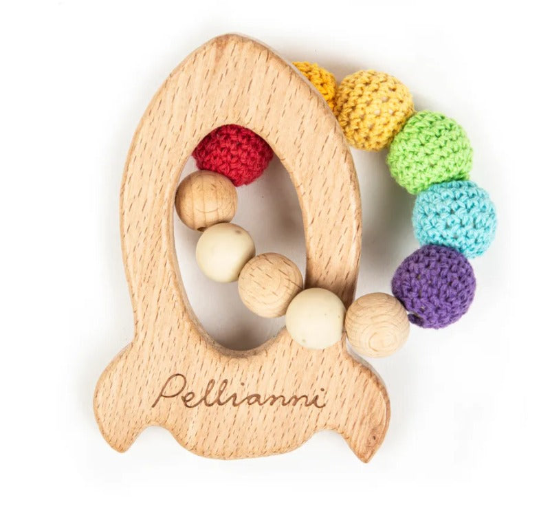 Organic Teether Rocket 'Pride' - Teether – Bumbles & Boo