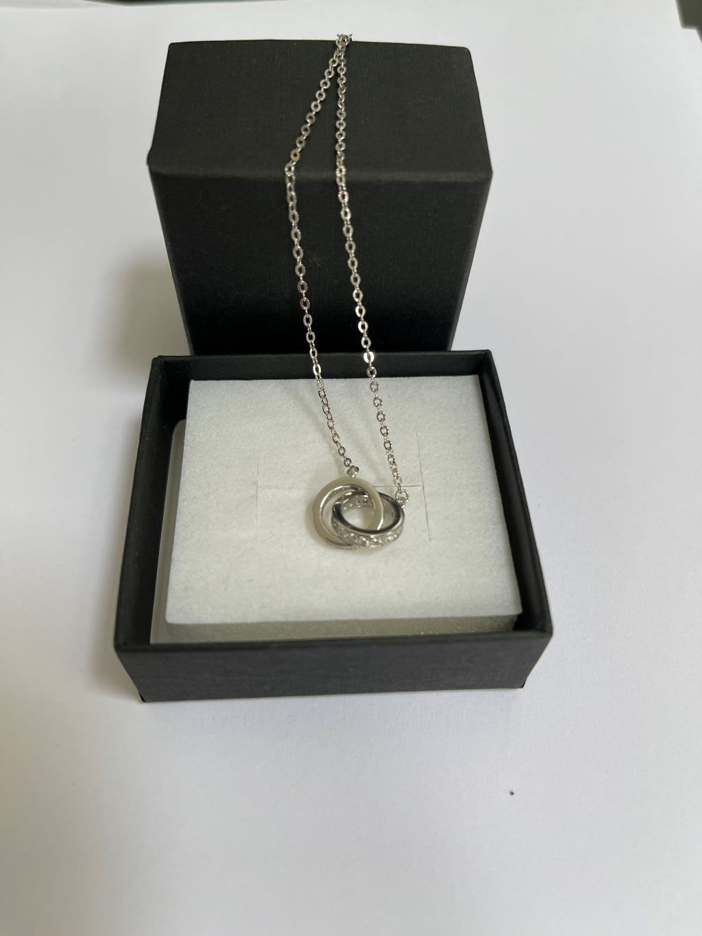 Silver 'Infinity' Circles Necklace, Jewellery