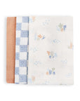 Organic Cotton Set of 3 Muslins 'Coastline', Muslins