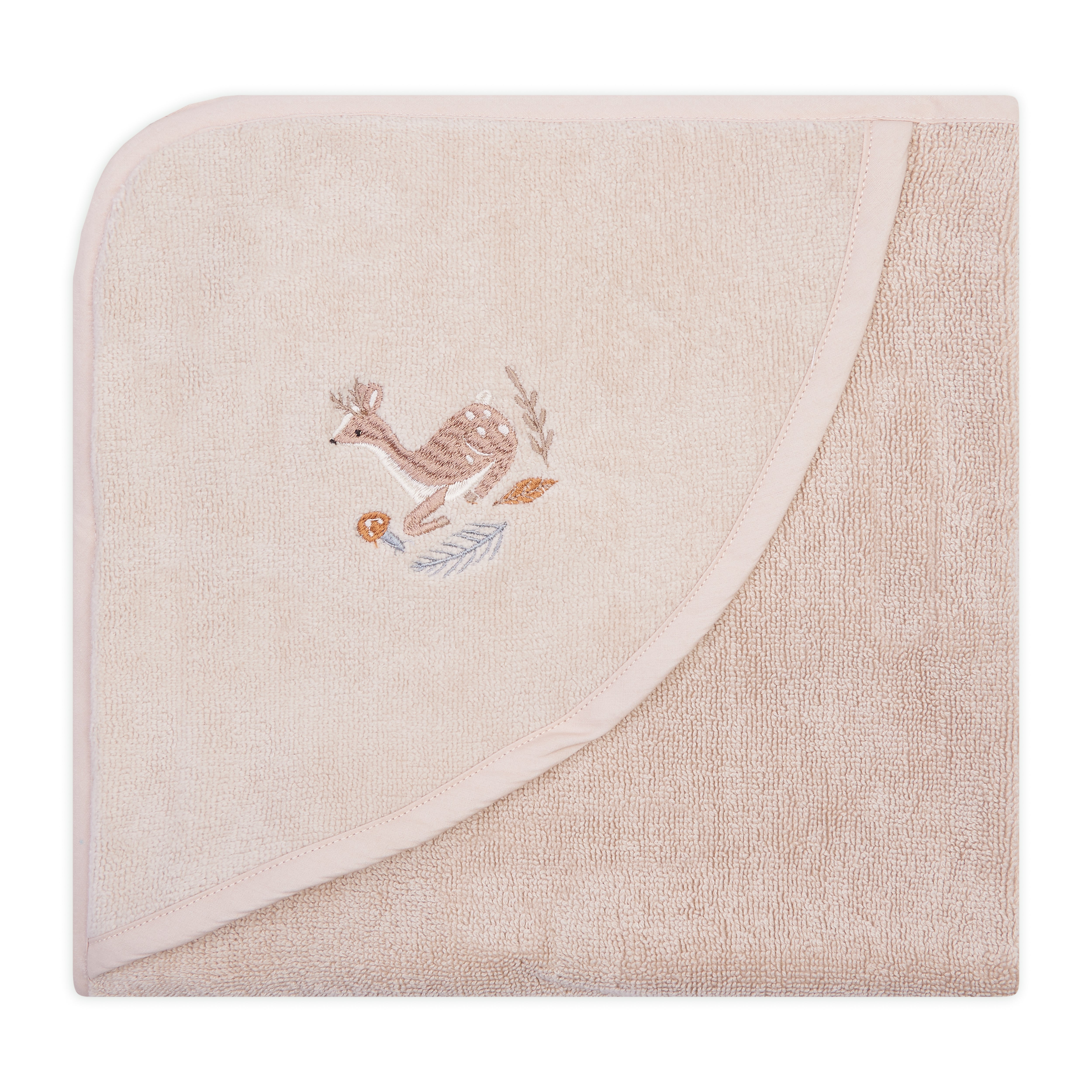 Organic Hooded Baby Towel &#39;Deer&#39;