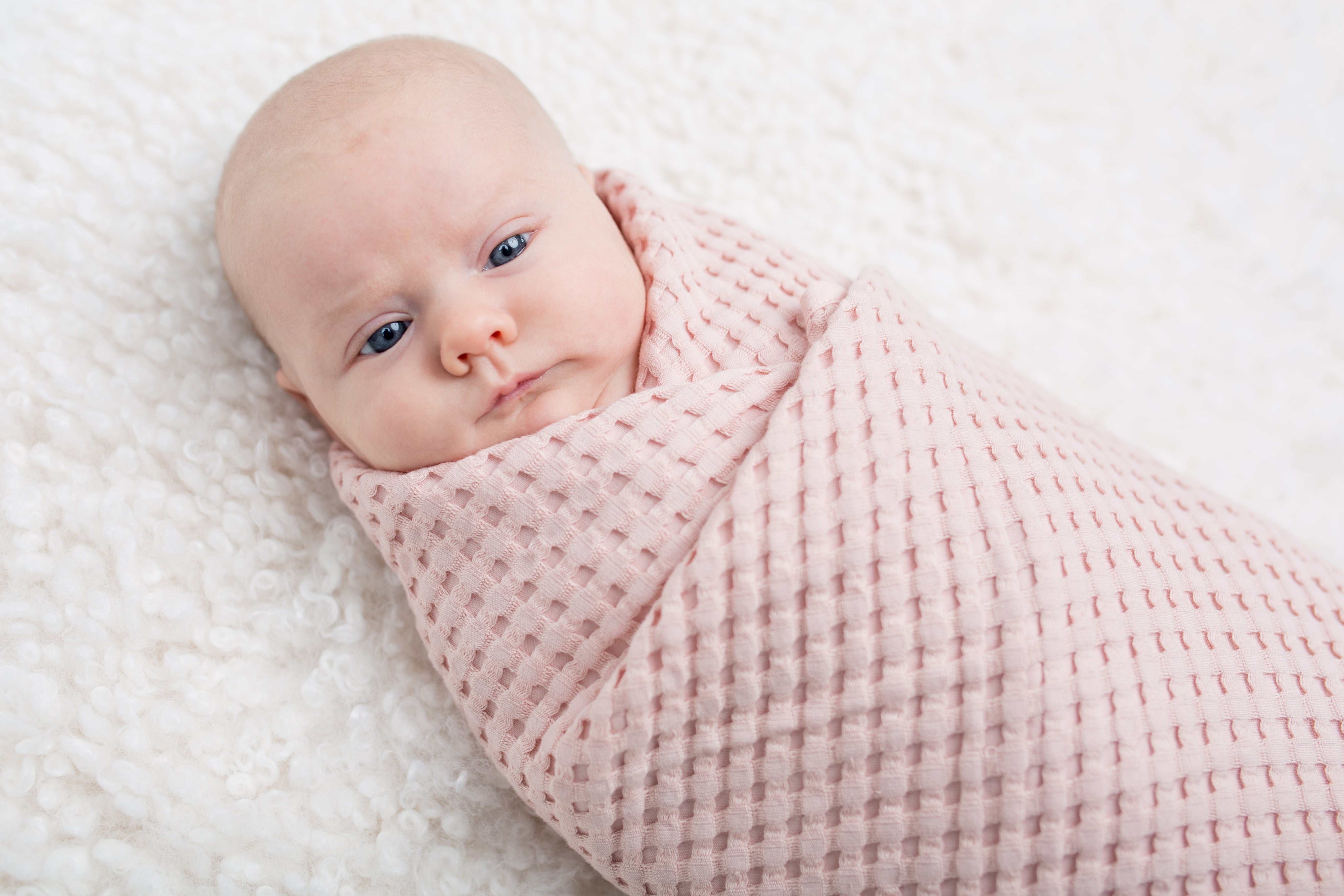 Light Pink Baby Blanket &#39;Ballet Slipper&#39; Waffle Blanket