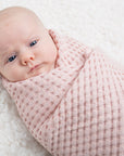 Light Pink Baby Blanket 'Ballet Slipper' Waffle Blanket