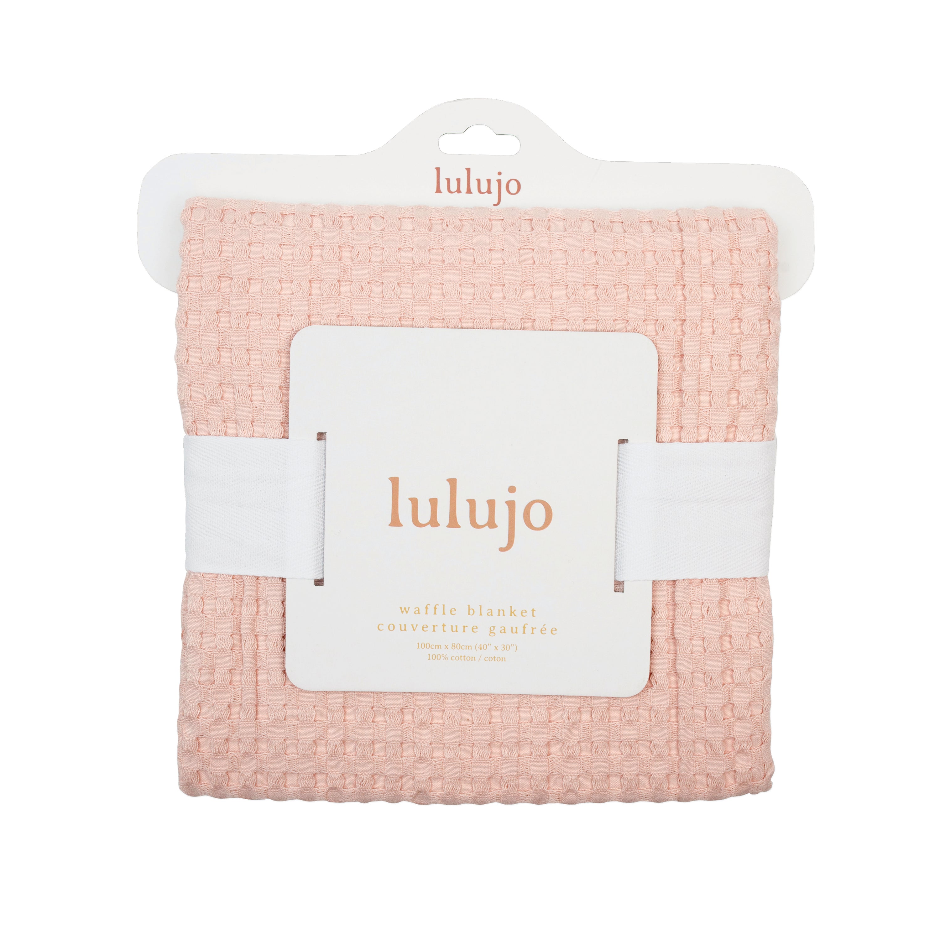 Light Pink Baby Blanket &#39;Ballet Slipper&#39; Waffle Blanket