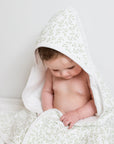 Baby Hooded Bath Towel 'Greenery'