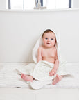 Baby Hooded Bath Towel 'Greenery'