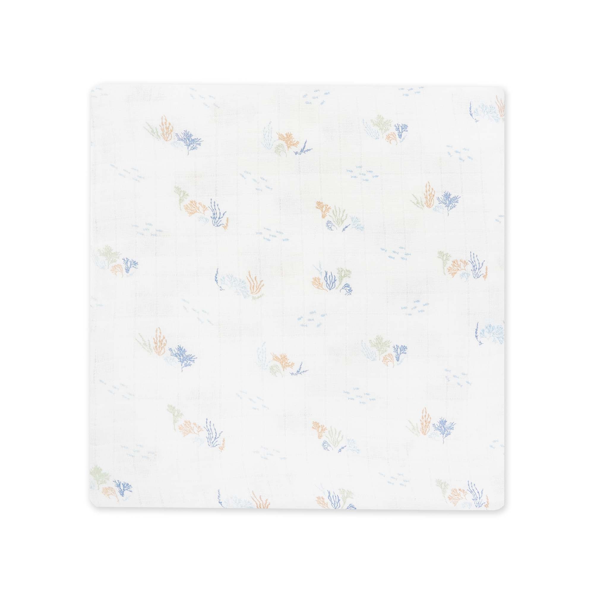 Organic Baby Muslin Swaddle &#39;Coastline&#39;