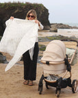 Organic Baby Muslin Swaddle 'Coastline'