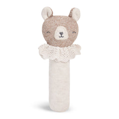 Brave Bear Knit Rattle Soft & Gentle Baby Sensory Toy