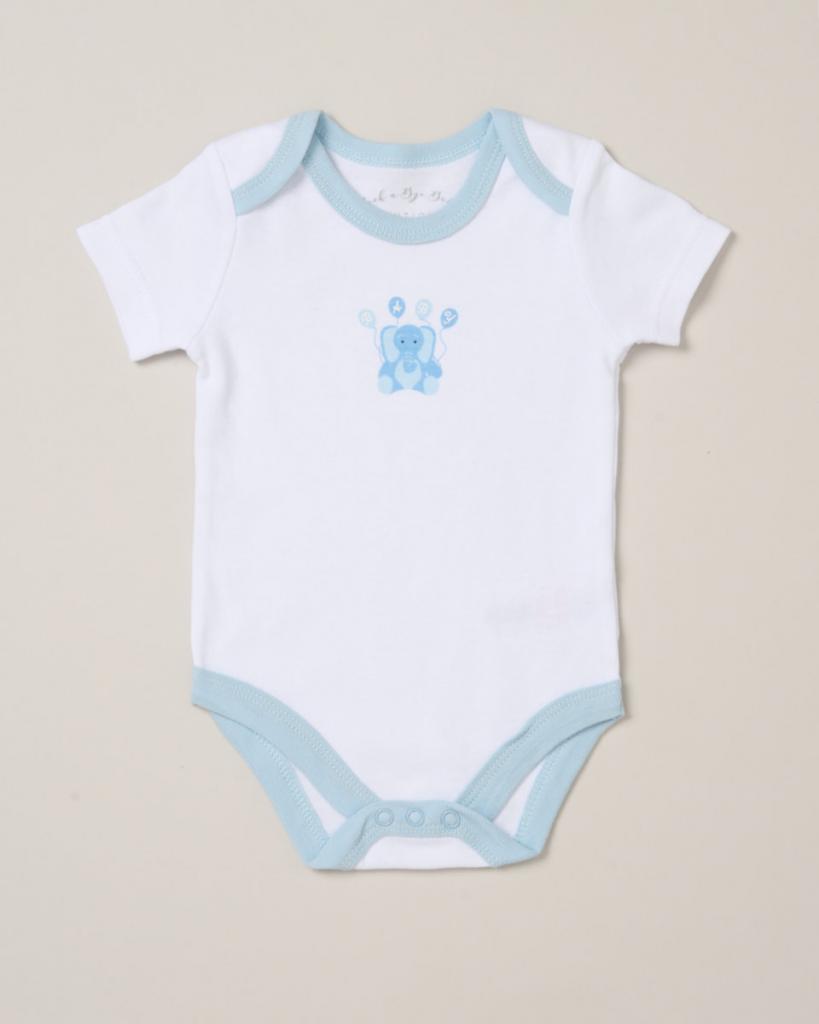 Baby Boy Clothing Blue and White &#39;Elephant&#39; Gift Set