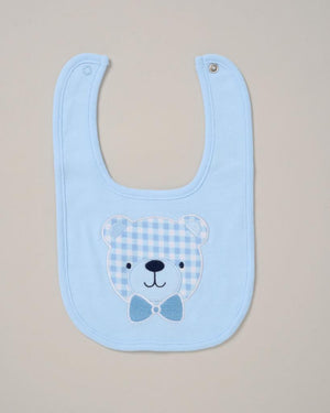 baby boy clothing set with bear theme.