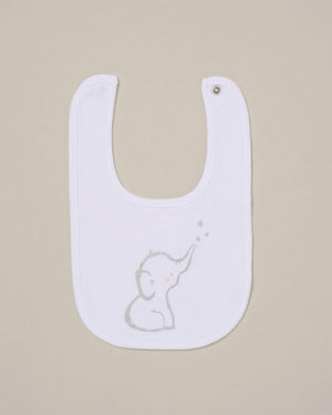 white baby vest with elephant design