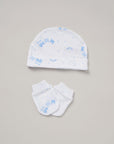 Baby Boy Clothing Blue Train 5 Piece Gift Set