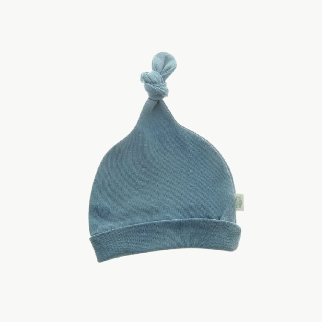 baby blue cotton hat knot riviera