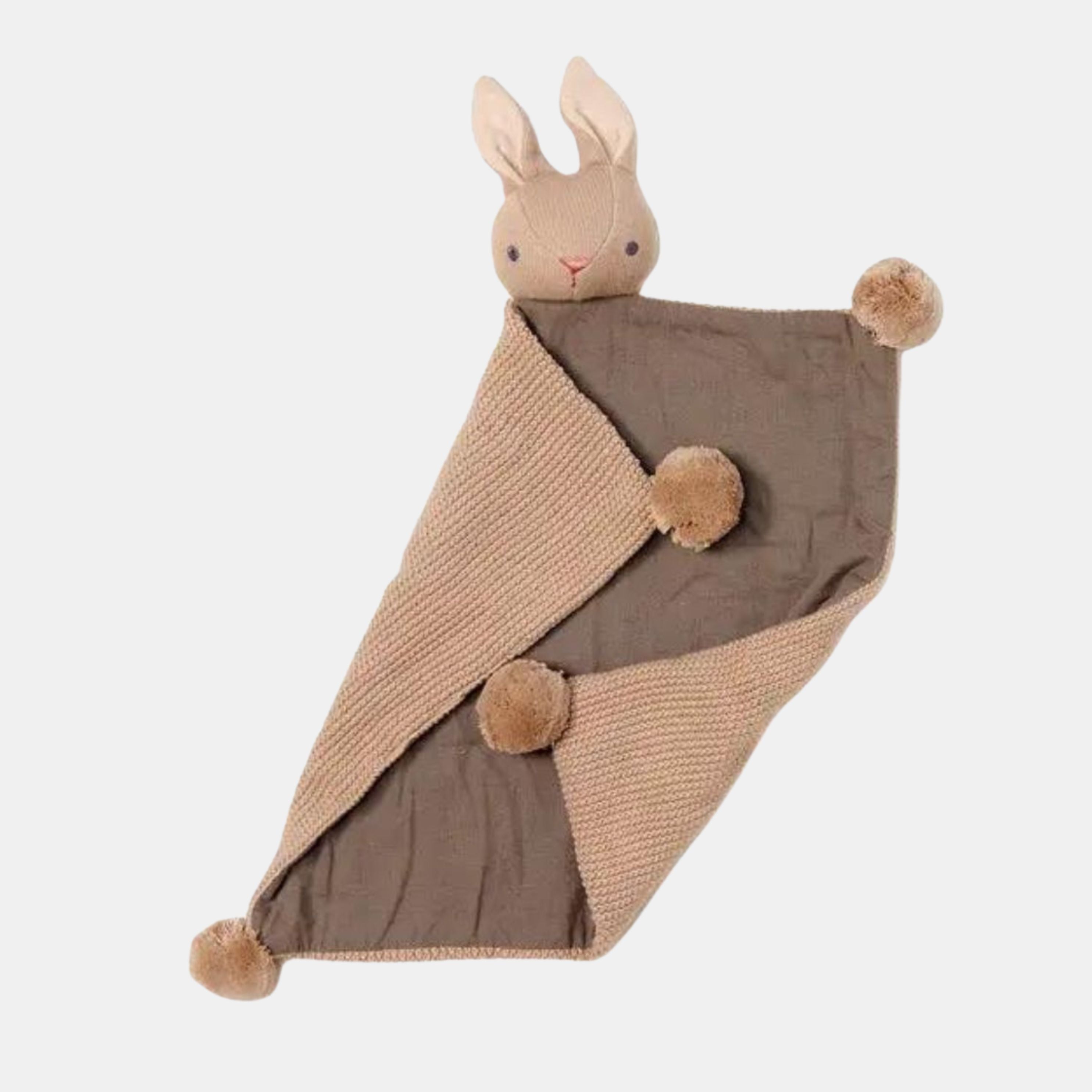 baby comforter toy taupe bunny comforter