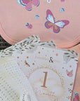 baby girl hamper with clothing set and peter rabbit soft toy. 