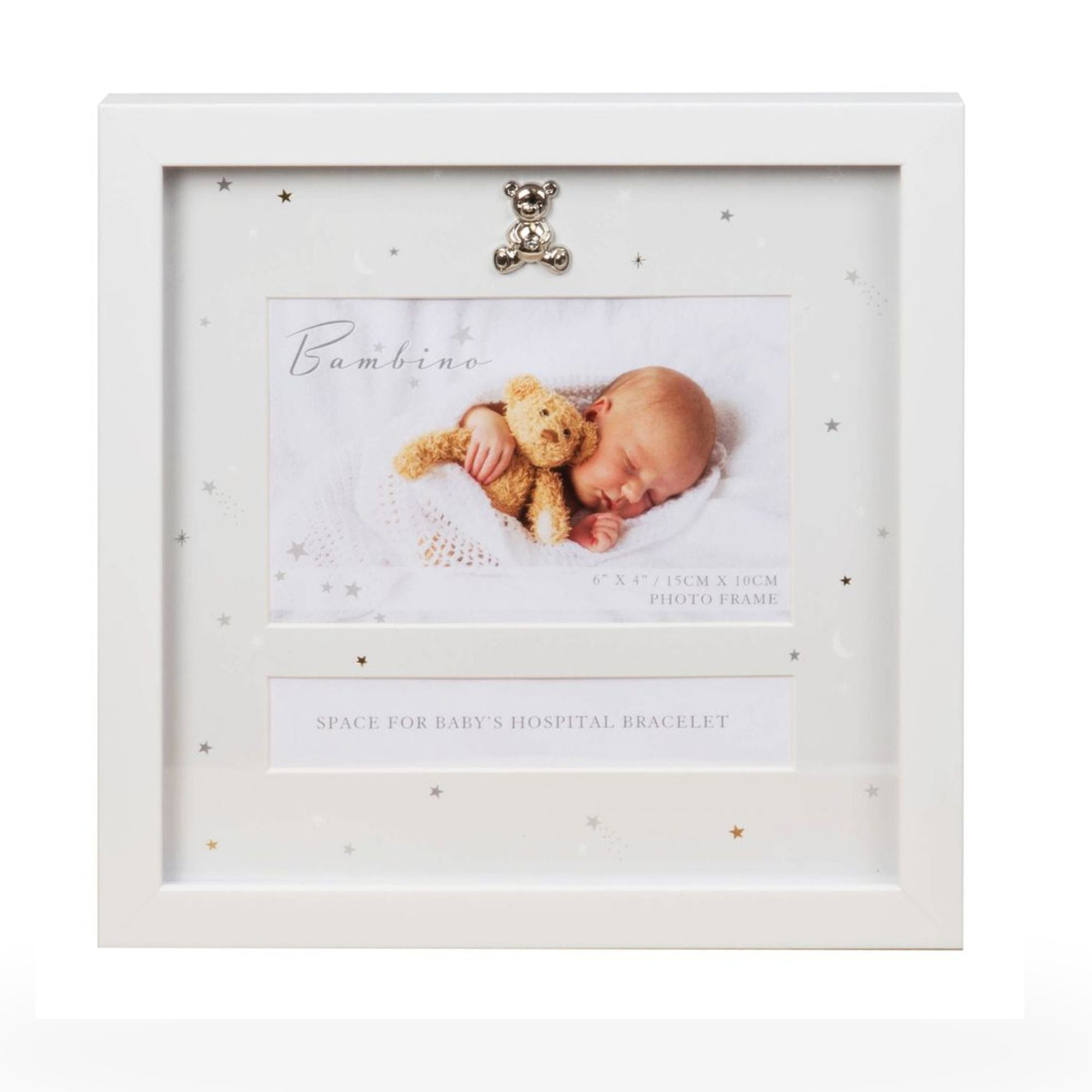 Baby hospital bracelet box photo frame.