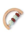 baby rattle wooden mint trixie