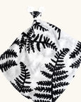 black and white organic cotton baby comforter