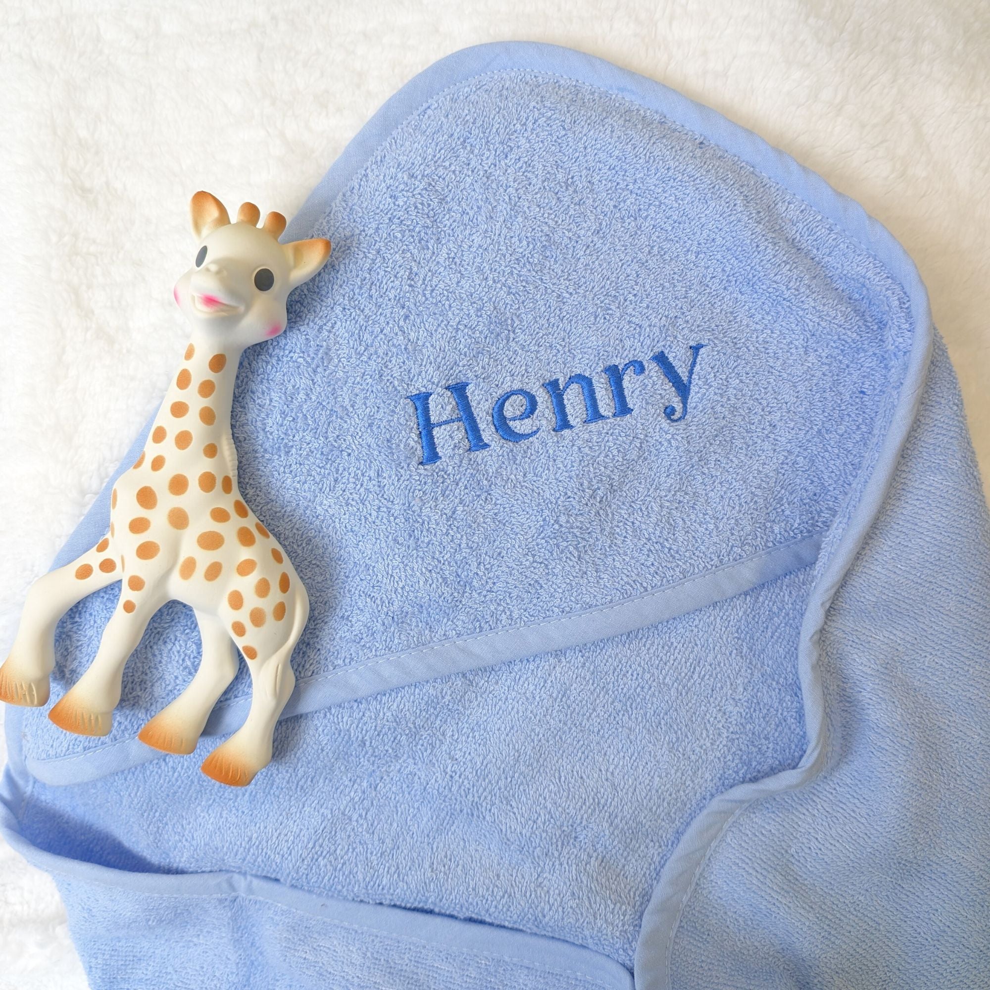 Sky Blue Hooded Baby Bath Towel