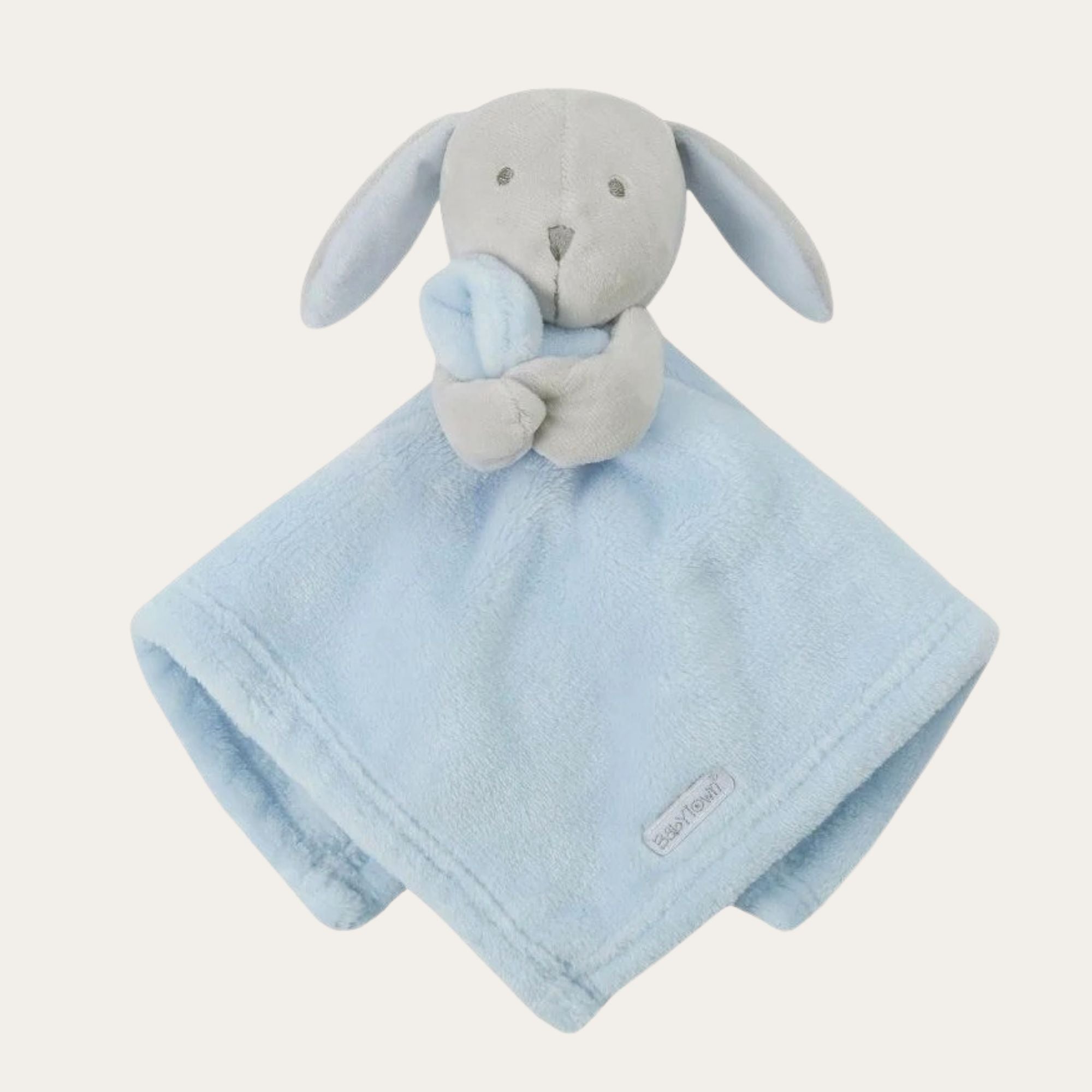 blue bunny comforter soft baby toy