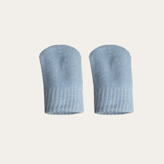 Light Blue Brushed Cotton Mittens (0-12 Months)