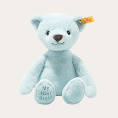 Blue Steiff Soft Cuddly Friends Bear 'My first Steiff Teddy'