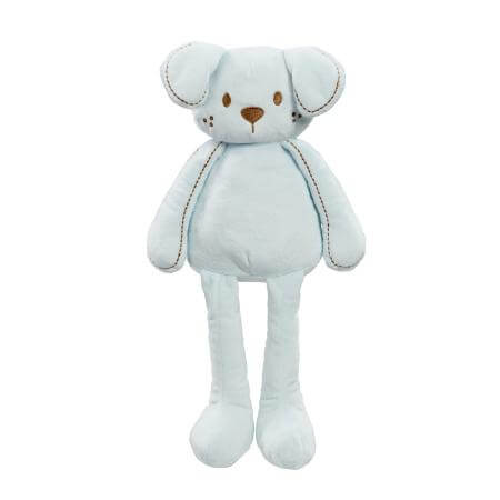 Pale blue puppy dog soft toy