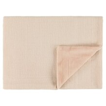 Soft pink organic baby blanket