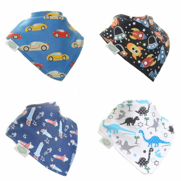Baby Bibs Bandana Dribble Teething Bibs Organic Bumbles Boo