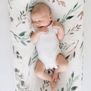 Bamboo swaddle blanket – botanical print, ultra-soft and breathable for newborns – Bumbles and Boo