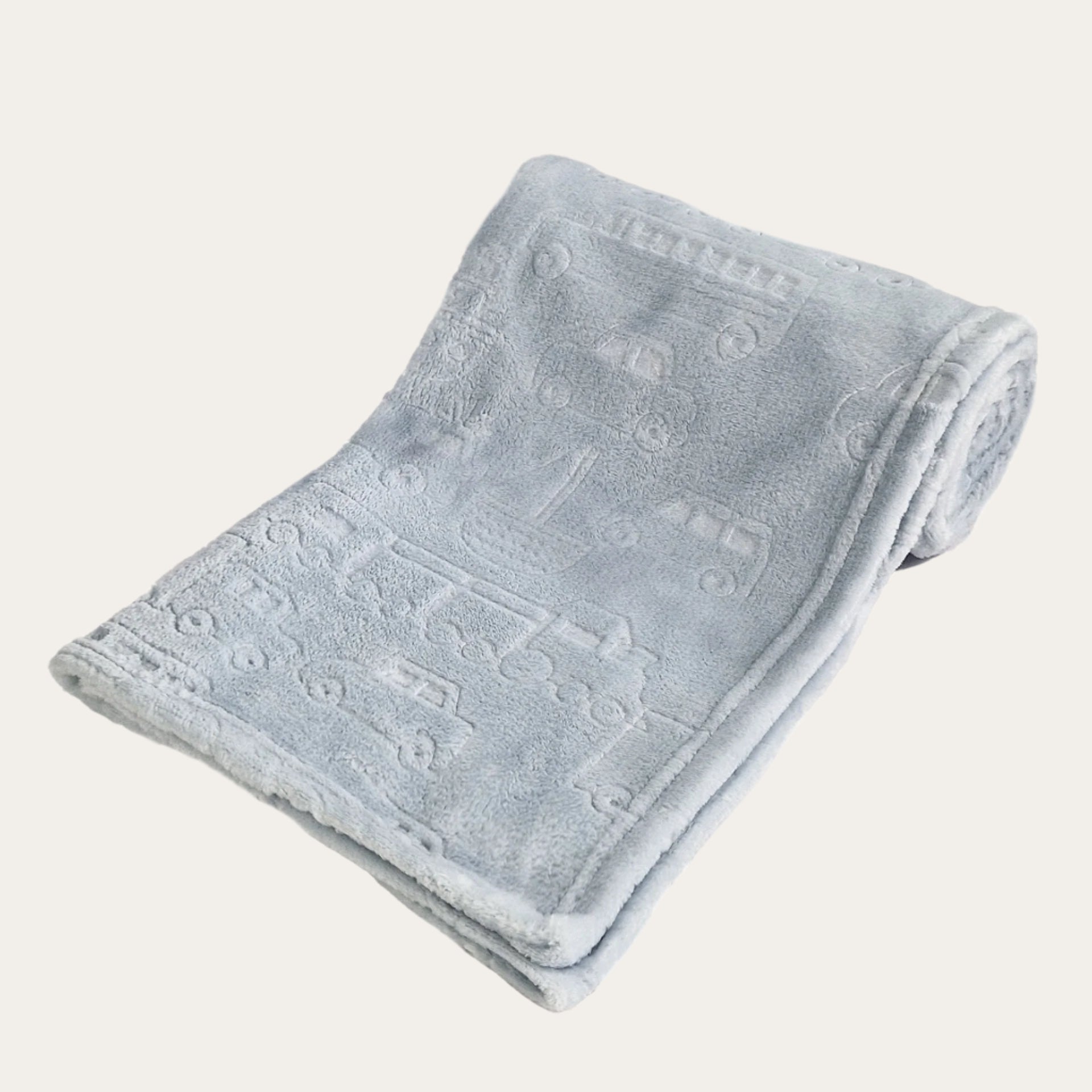 Blue cars  Embossed Baby Blanket - cosy and stylish for newborns