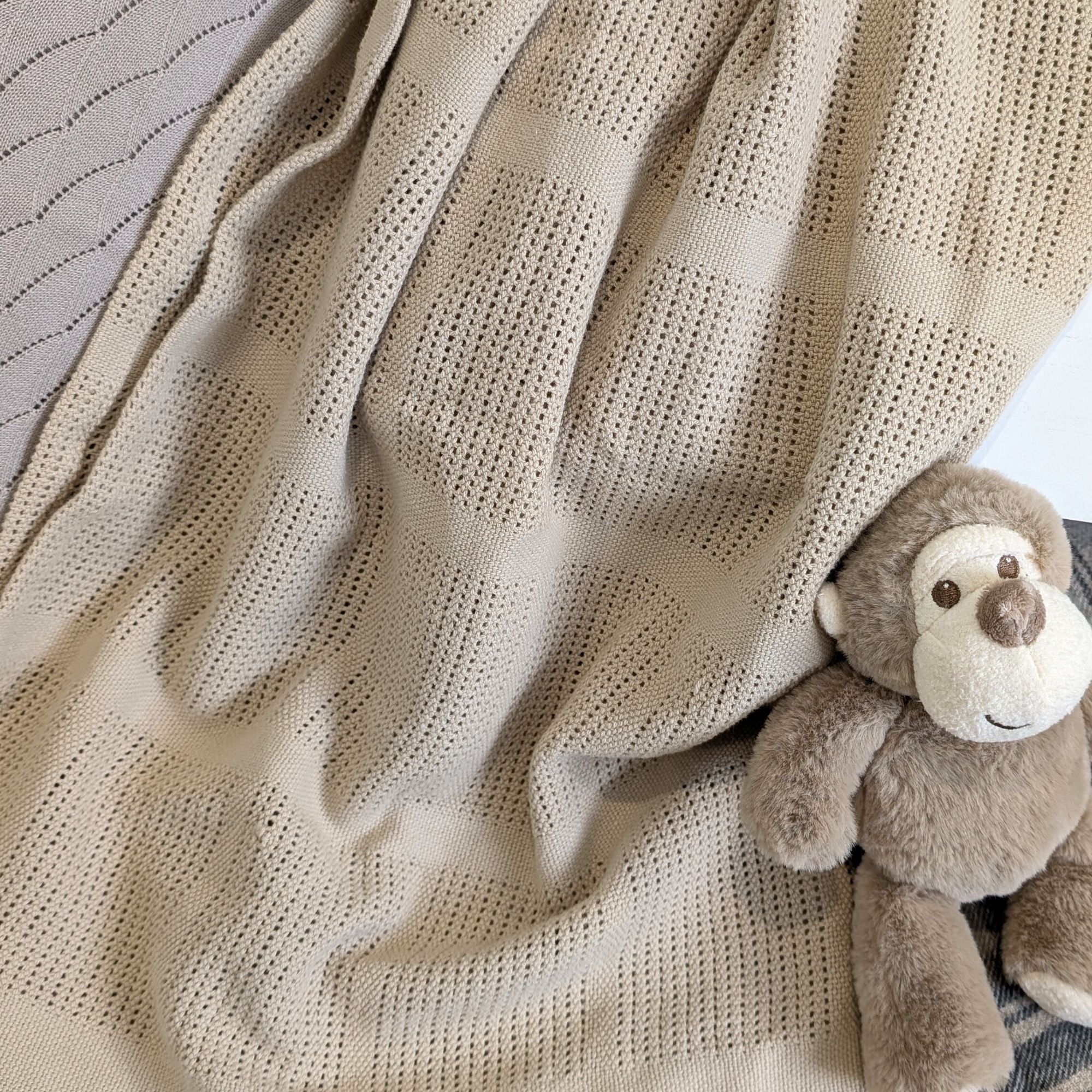 coffee colour baby blanket cellular baby wrap