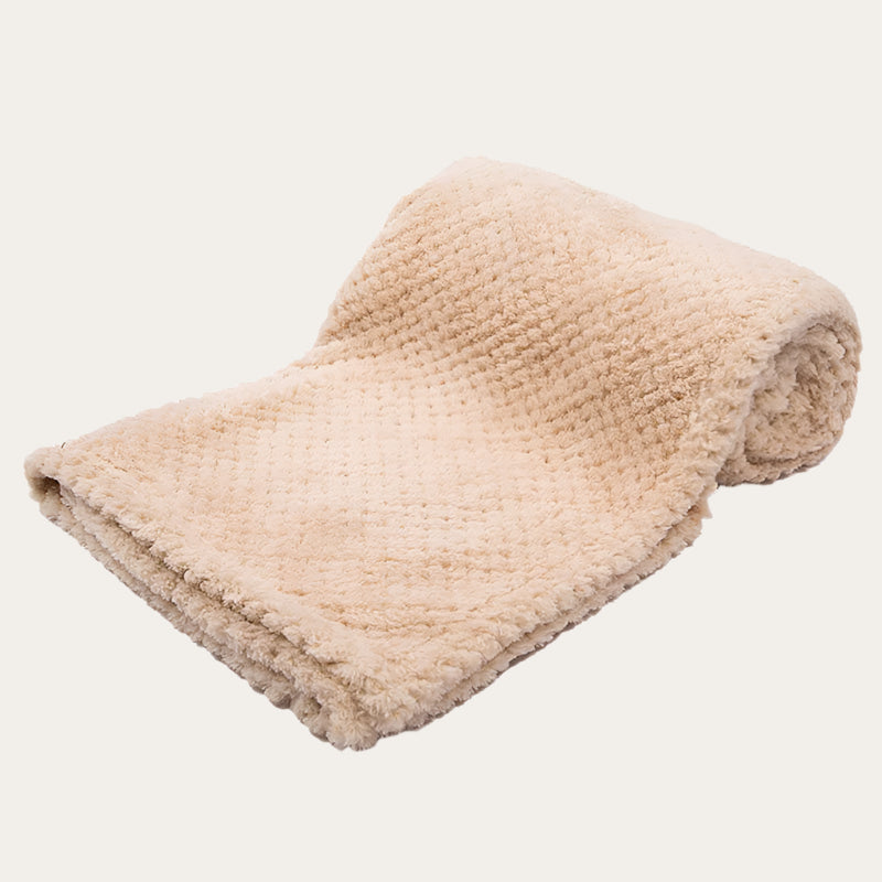 coffee baby blanket waffle personalisable with name