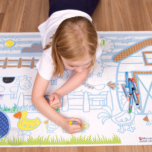 early stART Puzzletivities Floor Puzzle with 60 pieces and Softies Tri-Grip Crayons, made with FSC MIX certified materials