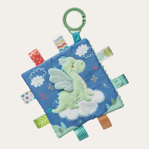 Drax Dragon' Crinkle Clip on Taggie Toy by Mary Meyer. Great sensory baby toy.