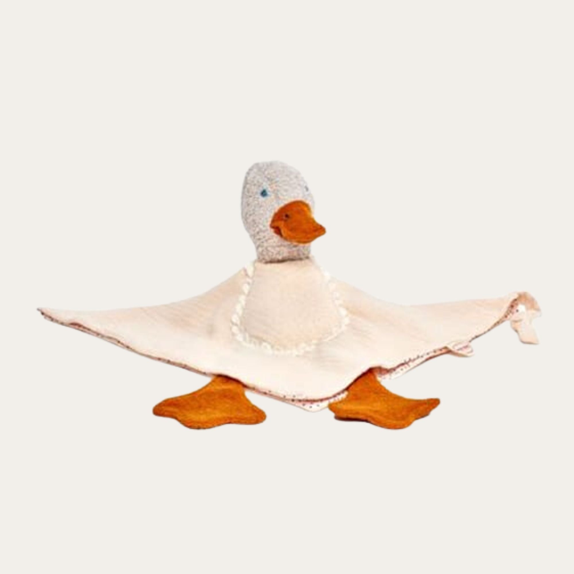 Eli duck comforter soother soft toy