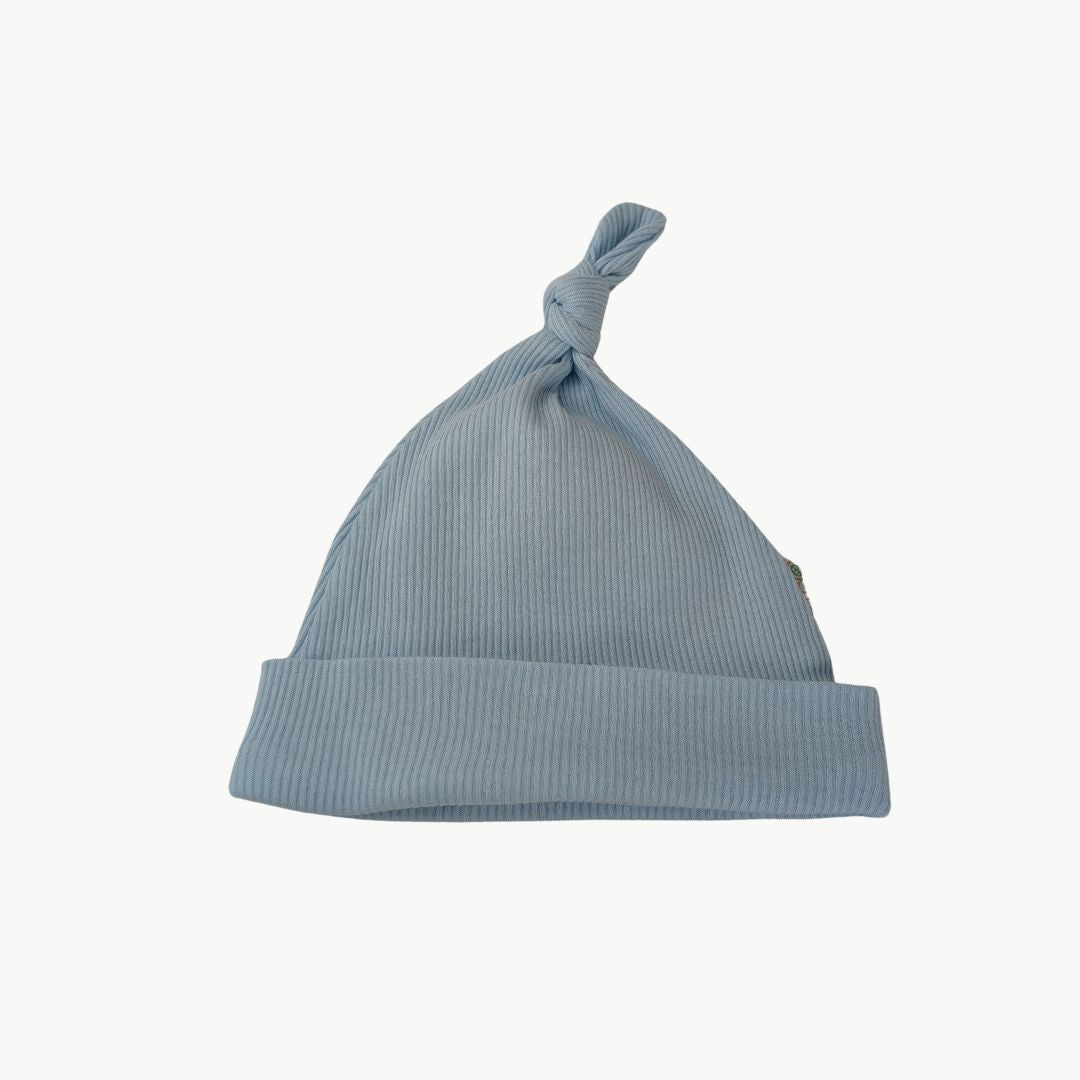 Baby Boy Dusky Blue Eco-Friendly Knot Hat