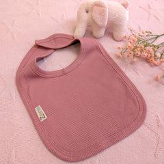 Baby Girl Dusky Pink Eco Friendly Bib (matching hat available)