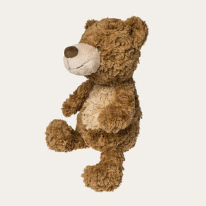 12-inch eco-friendly plush bear made from 100% recycled plastics, featuring a soft, textured body, embroidered facial details, and a cuddly design. Perfect for babies, snuggling, and adventures.