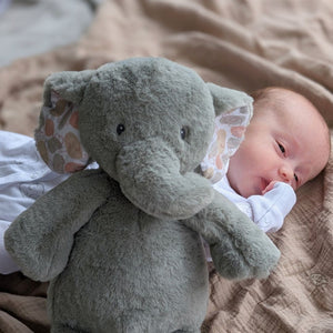 elephant baby toy grey mary meyer