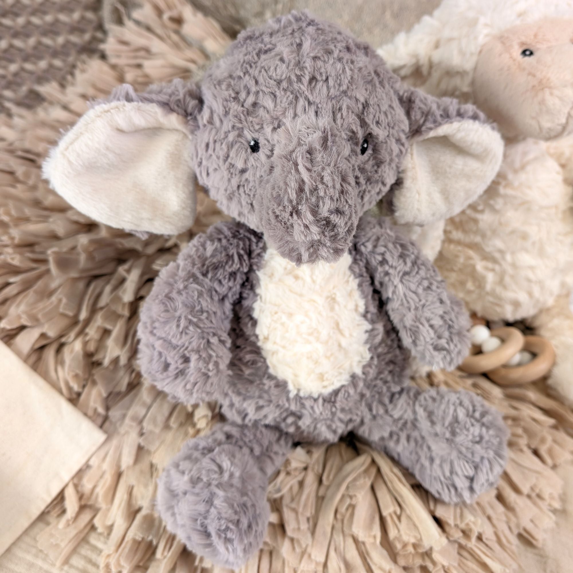 elephant soft toy made from recycled materials