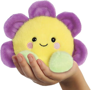 Fallon Flower, a 13cm eco-friendly plush toy with vibrant petals and a sweet smile, perfect for new parents and made from recycled materials.