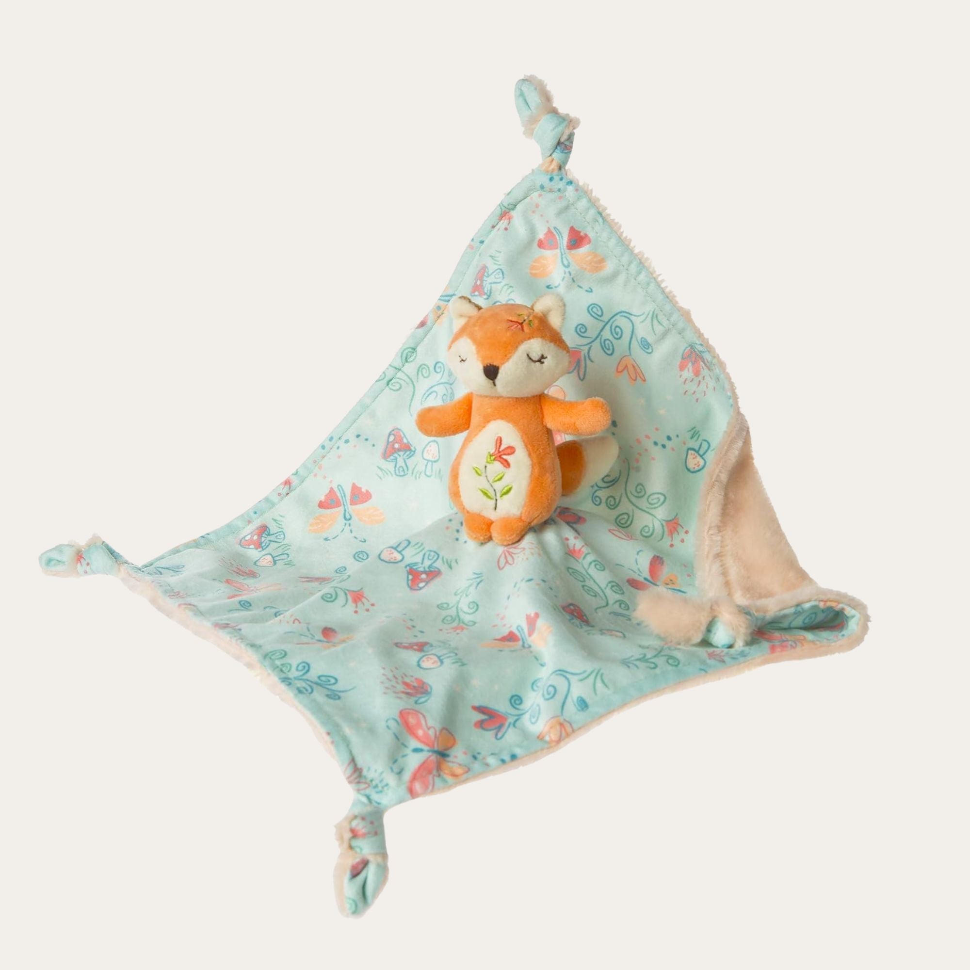 fox baby girl comforter soft toy