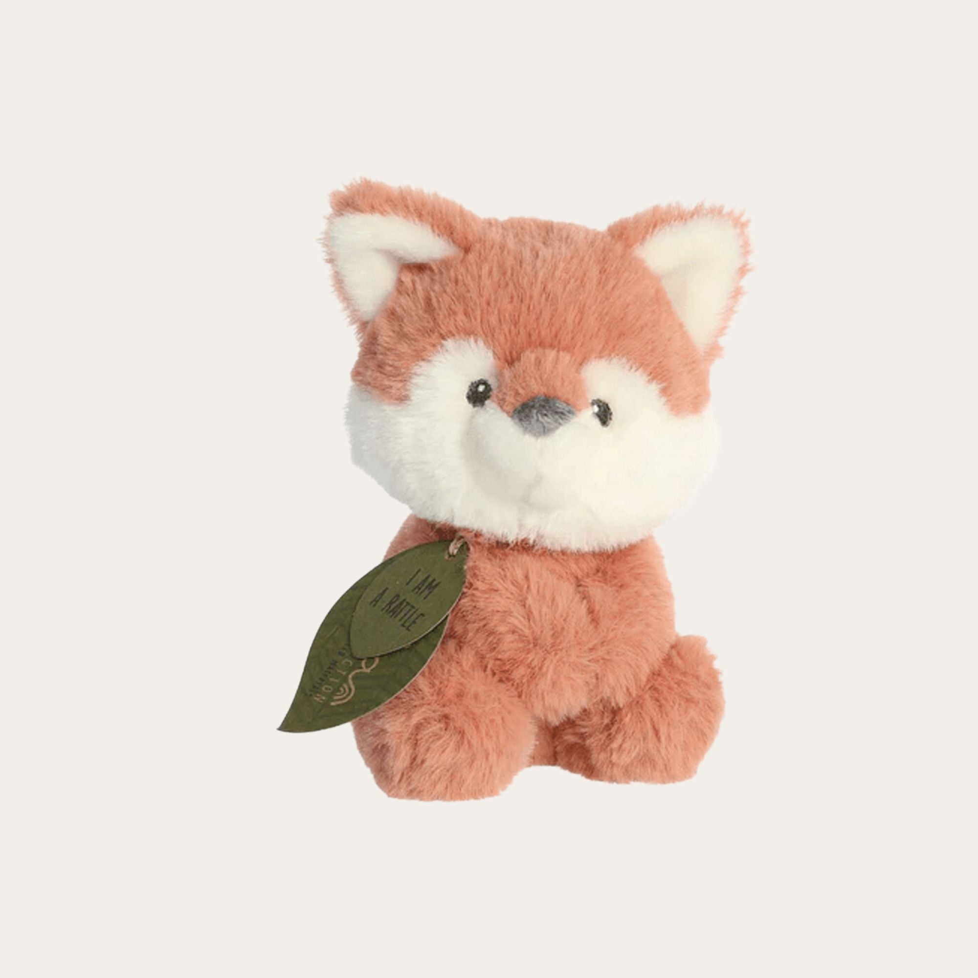 fox baby rattle eco friendly