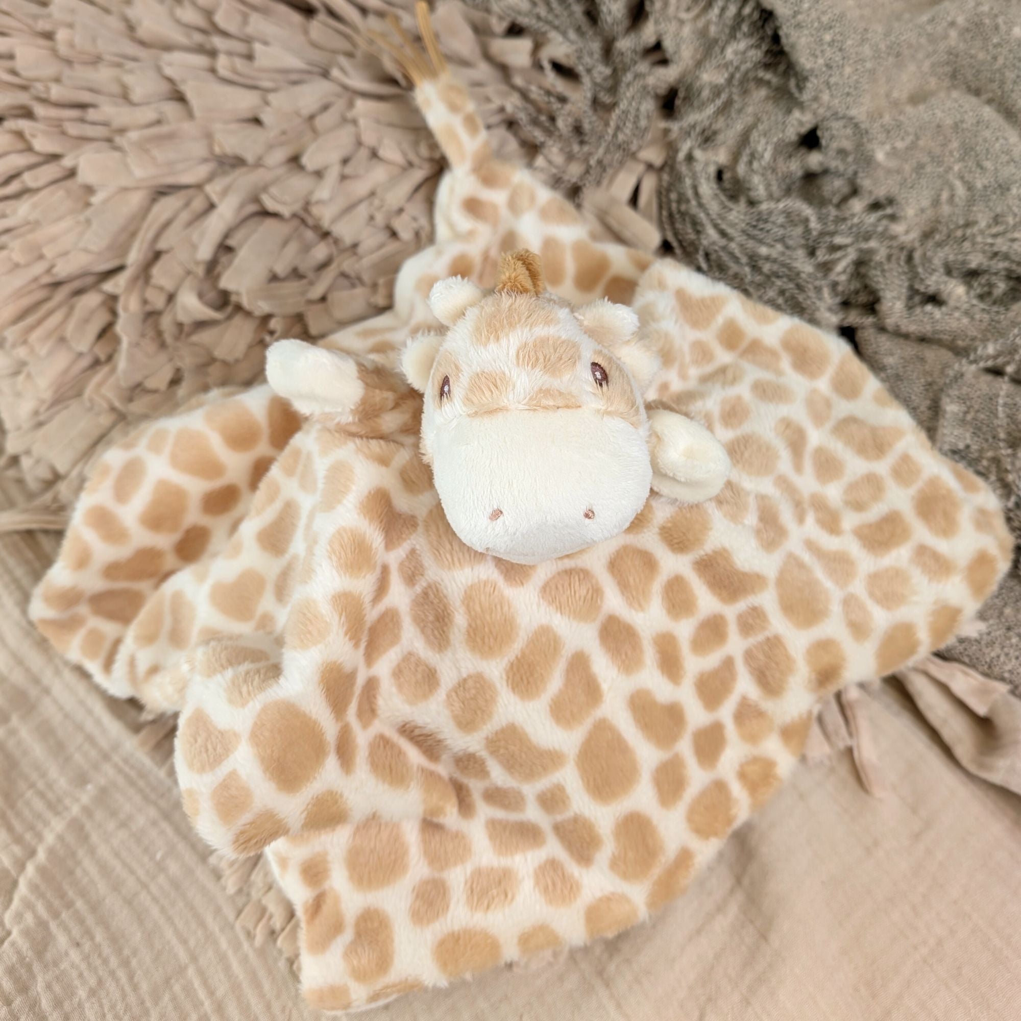 giraffe soft toy puppet for a baby