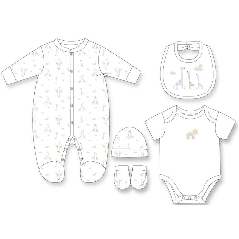 Unisex Baby Clothing Giraffe Family Gift Set Unisex Baby Clothes