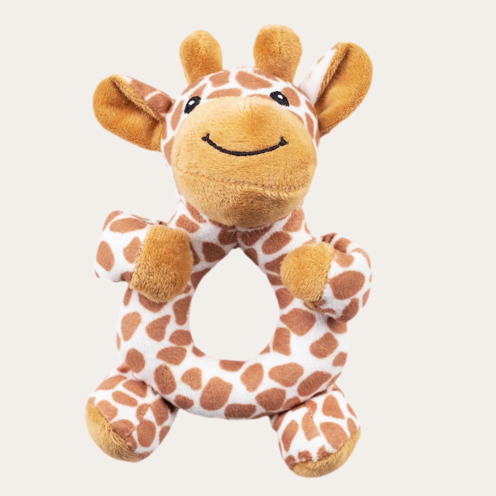 5cm Soft Giraffe Baby Rattle Toy with gentle sounds and soft textures