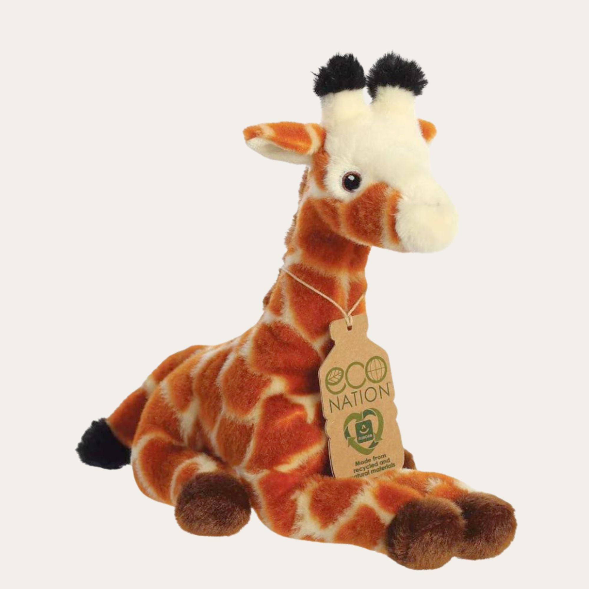 eco nation giraffe soft toy